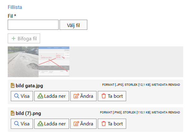 Exempel på visa bilder
