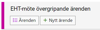 Modul Övergripande ärenden